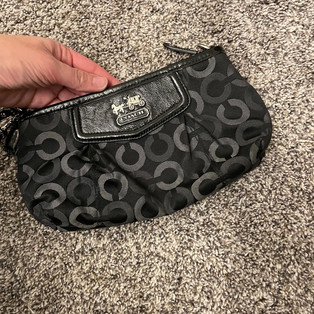 Coach Black Clutch/Wristlet